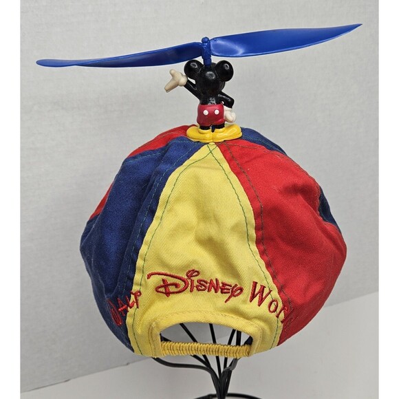 Disney Mickey Mouse Vintage Baseball Cap w Propeller Theme Park 90's Rare - Picture 4 of 9